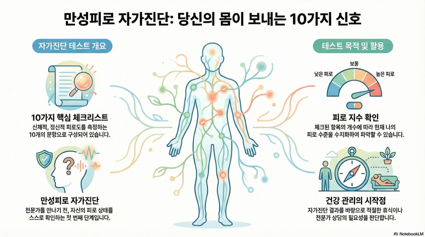 만성피로 자가진단 테스트: 10가지 체크리스트로 내 피로 상태 확인하기