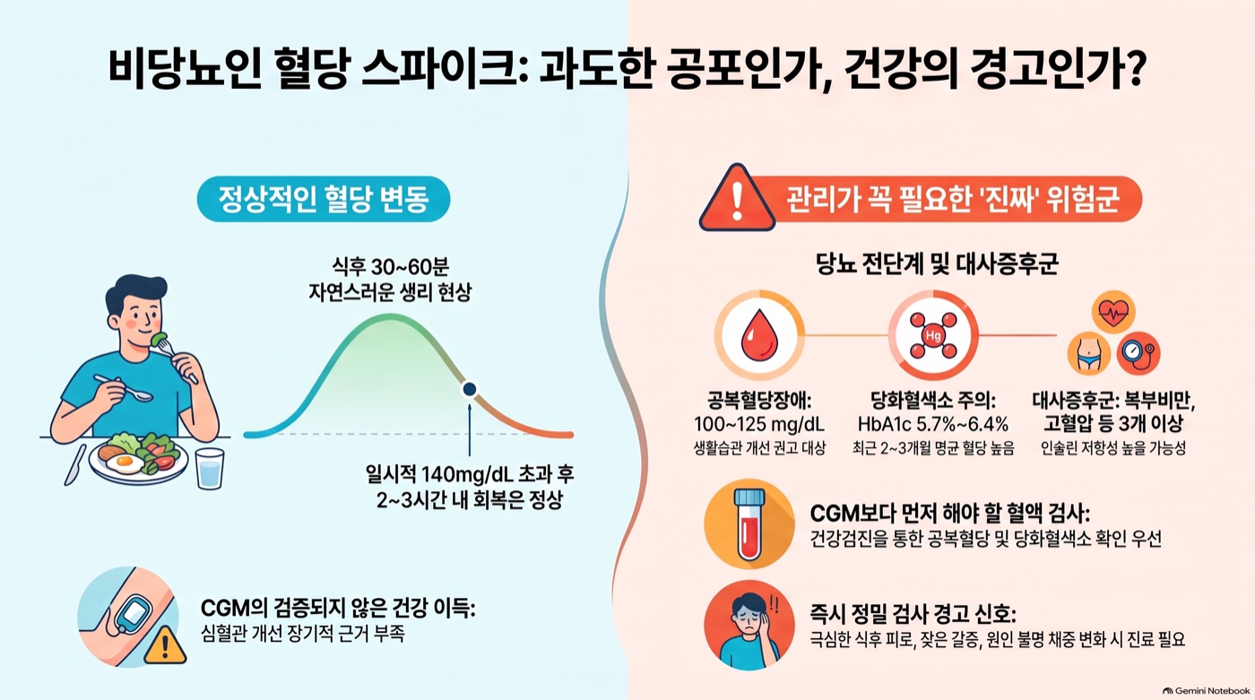 당뇨 아닌데 혈당 스파이크 관리해야 할까? CGM 유행의 오해와 사실