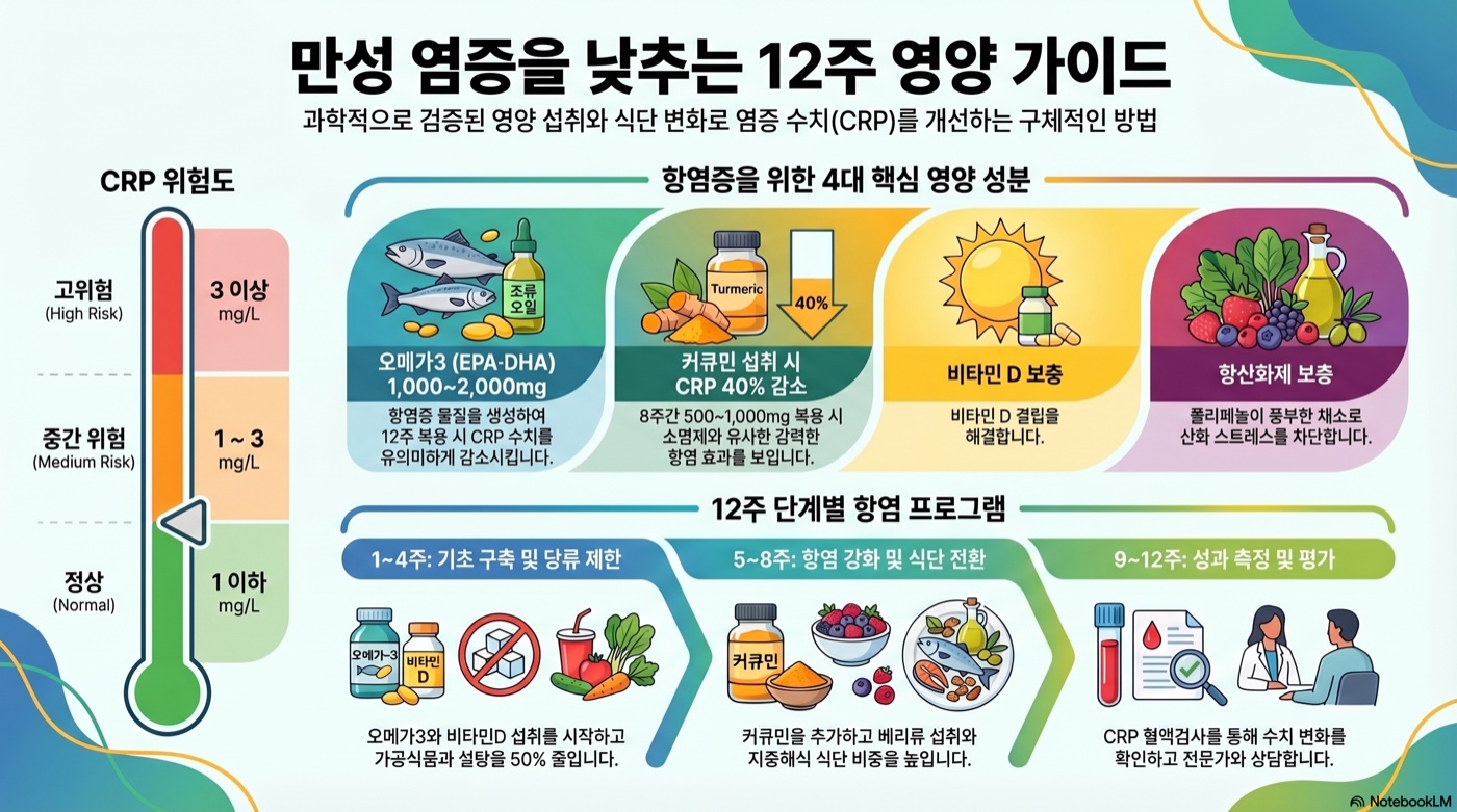 만성 염증이 모든 병의 시작이라는데, 영양으로 낮출 수 있을까? 과학적 근거