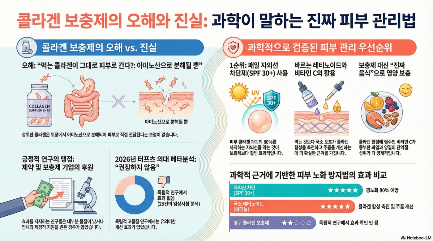 콜라겐 먹으면 진짜 피부 좋아질까? 과학이 밝힌 오해와 진실