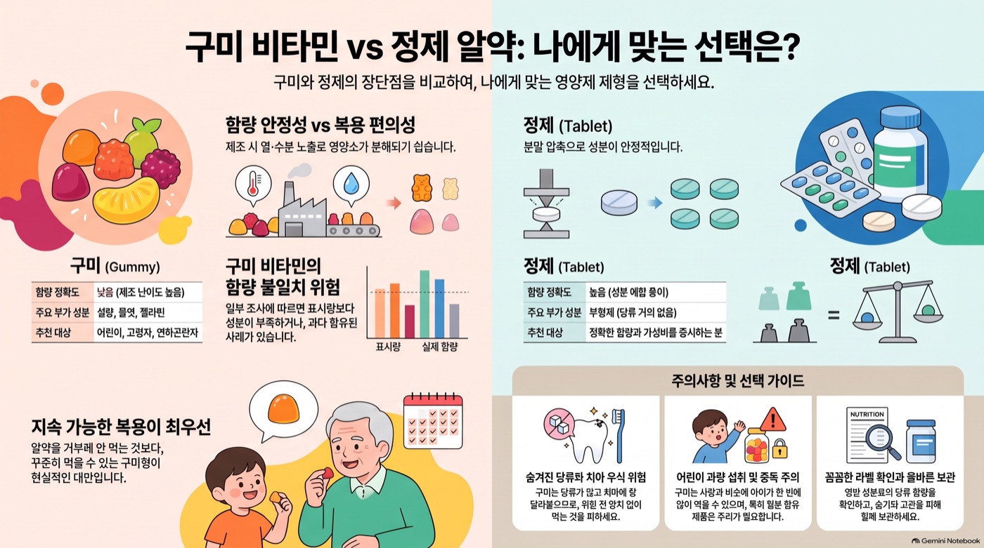 구미 비타민, 알약만큼 효과 있을까