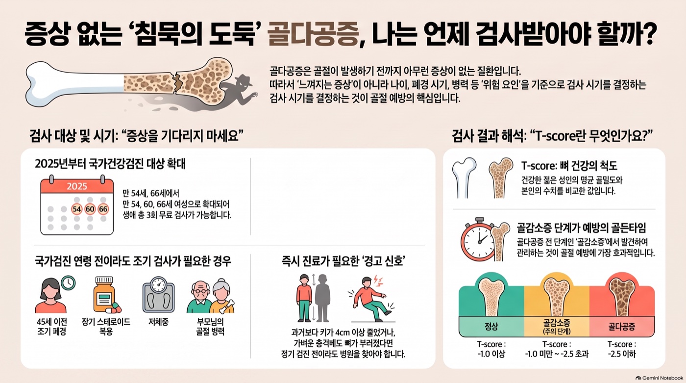 골다공증 검사, 나도 받아야 할까? 위험인자로 확인하는 법