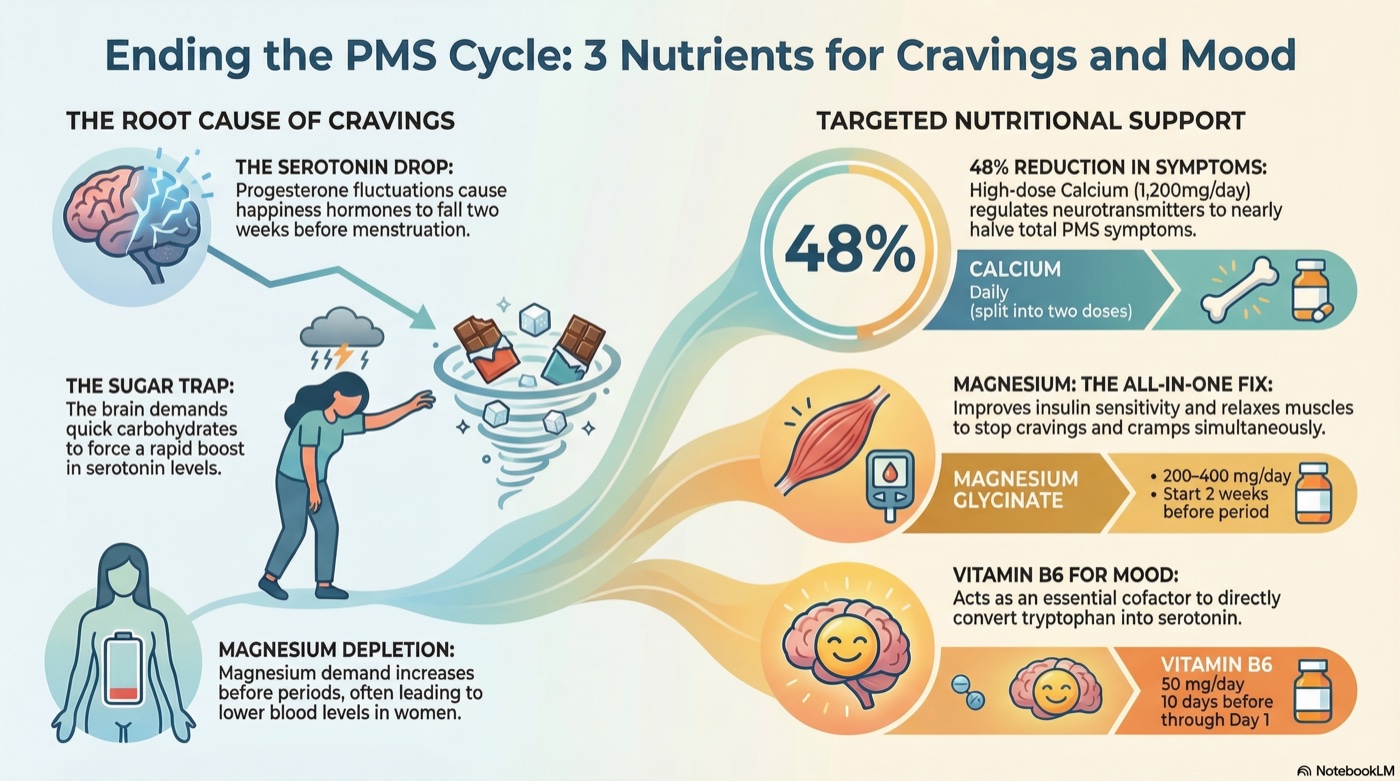 Pms Cravings PMS Sugar Cravings and Irritability? 3 Nutrients That Actually Help ...