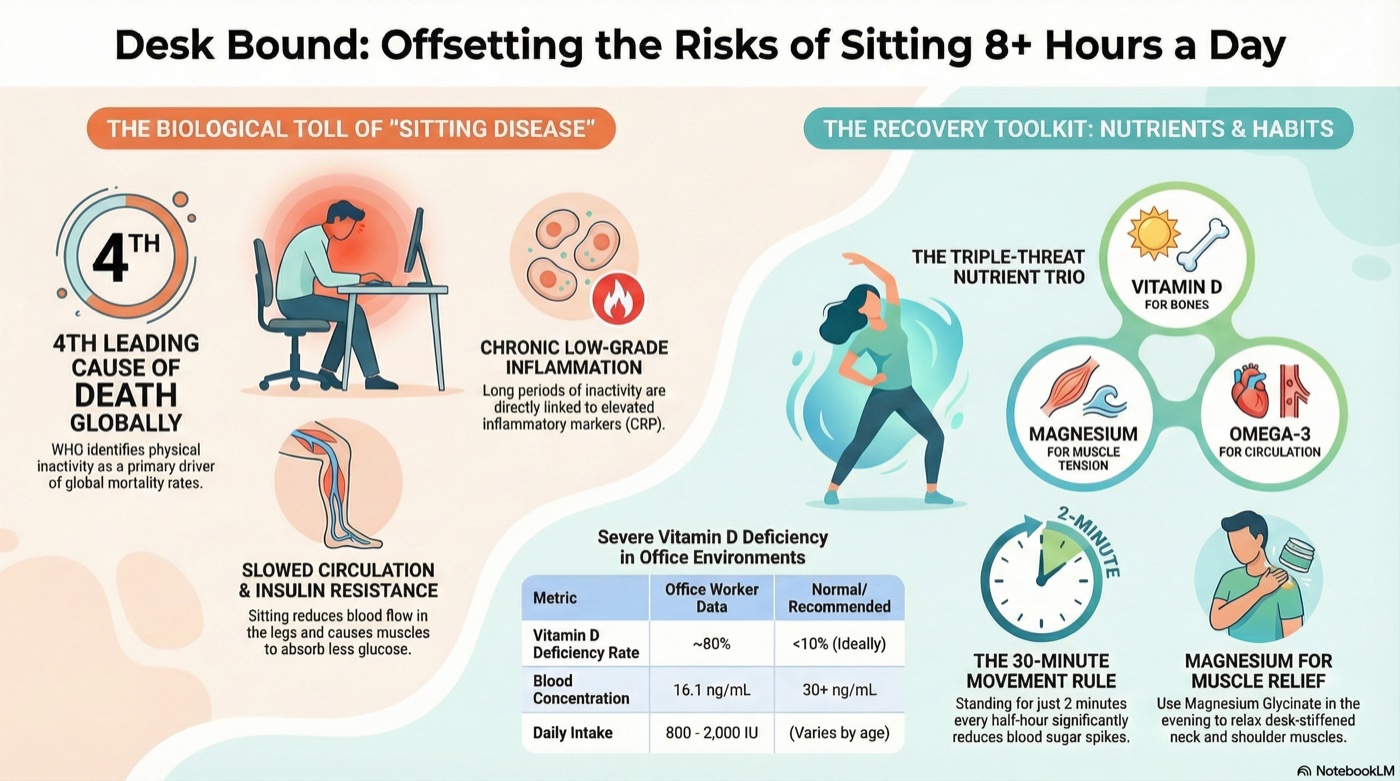 Sitting 8 Hours a Day at Work? Nutrients That Can Help Reduce the ...
