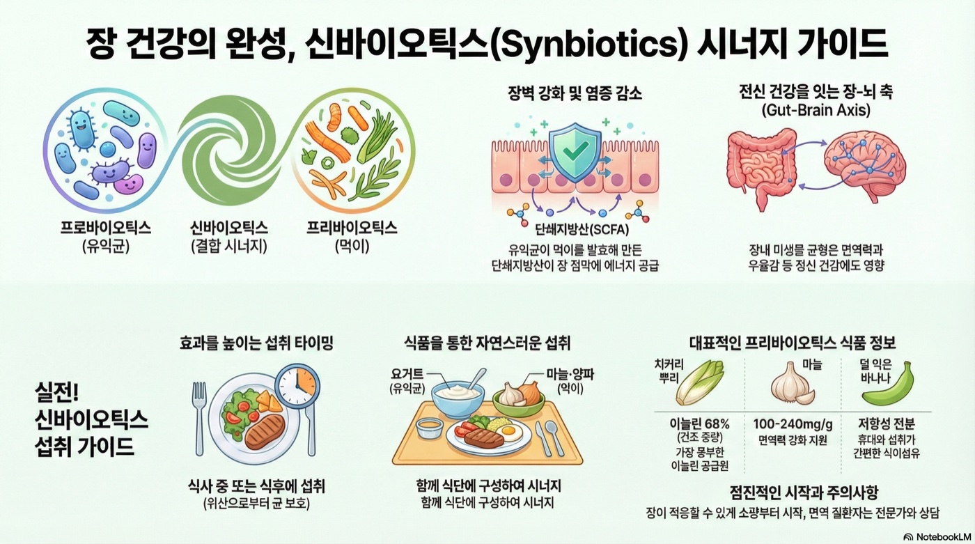 신바이오틱스 완벽 가이드 - 프로바이오틱스와 프리바이오틱스의 시너지 효과